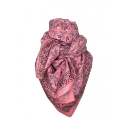 Foulard Grand format | Flora Framboise