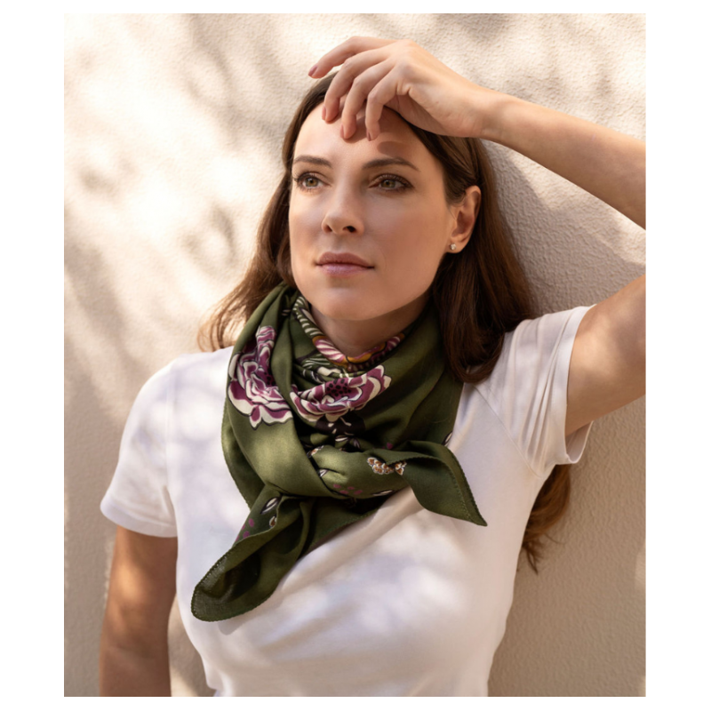 Foulard Grand format | Mindi Khaki