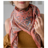 Foulard Grand format | Capri pêche - Bindi Atelier