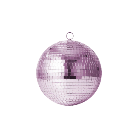 Boule à facettes disco 15 cm | Rose - Rice