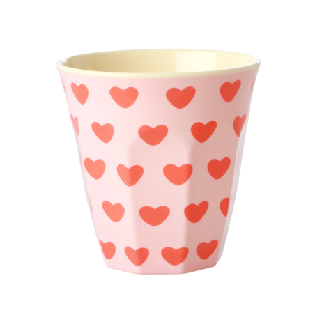 Gobelet Medium | Sweet Hearts Print - Rice
