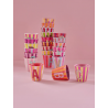 Gobelet  Lettre au choix | Rayures roses - Rice