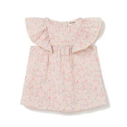 Robe bébé fleurie | Corail