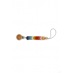 Attache-tétine en silicone | Arc-en-ciel
