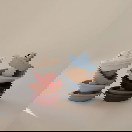 Bateaux à empiler | pastel - Mushie Bateaux à empiler | pastel - Mushie