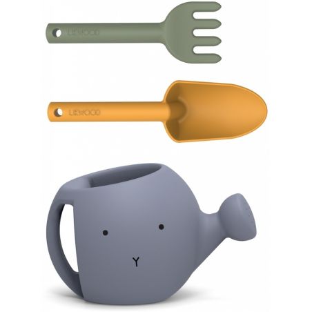 Set de jardinage arrosoir bleu Set de jardinage arrosoir bleu