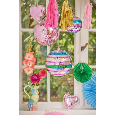 Boule à facettes disco 15 cm | Multicolore