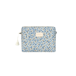 Trousse de toilette en nid d'abeilles | Blue yumiko