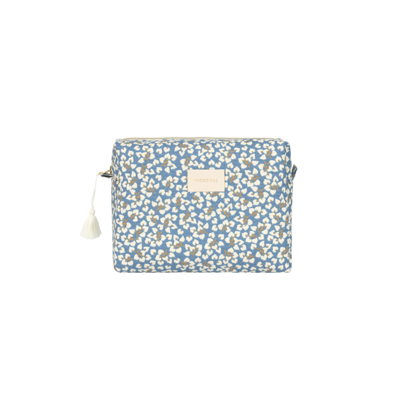 Trousse de toilette en nid d'abeilles | Blue yumiko - Nobodinoz
