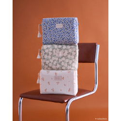 Trousse de toilette en nid d'abeilles | Blue yumiko
