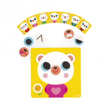 Jeu Magnétique | L'Ours des Émotions - Janod Jeu Magnétique | L'Ours des Émotions - Janod