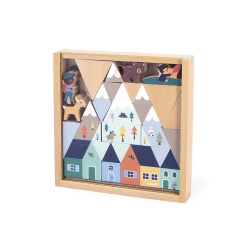 Set cubes en bois | Vallée blanche