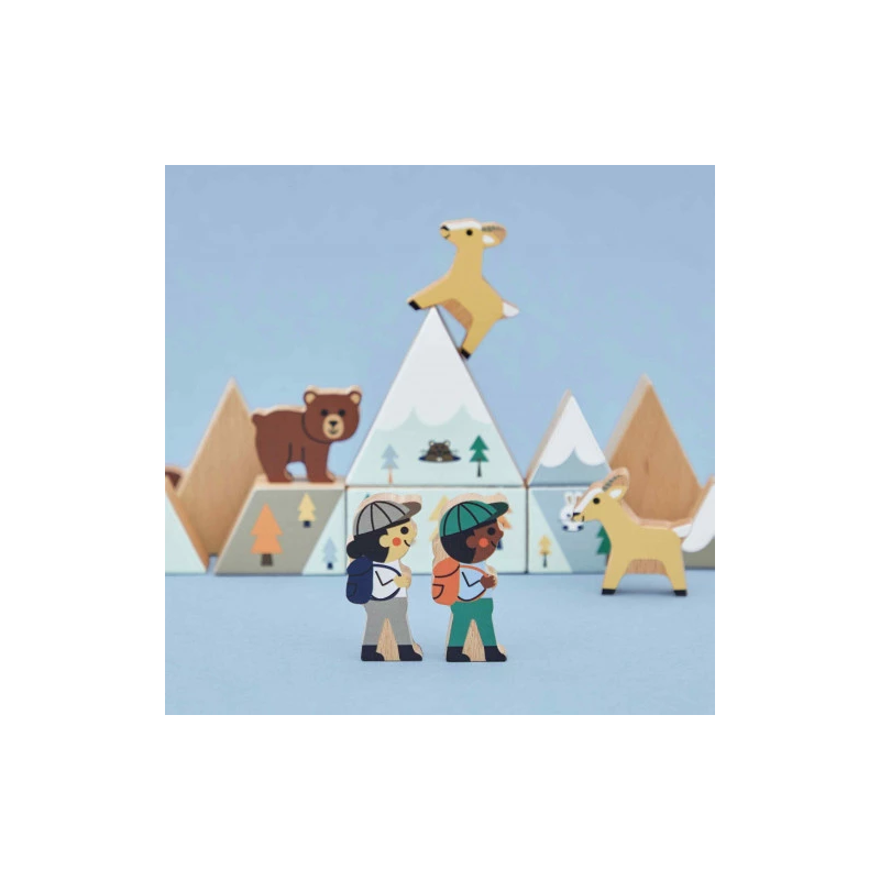Set cubes en bois | Vallée blanche
