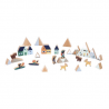 Set cubes en bois | Vallée blanche - Janod