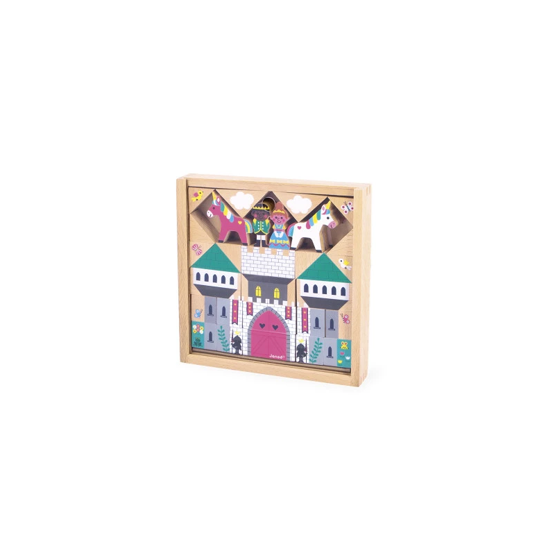 Set cubes en bois | Royaume enchanté - Janod