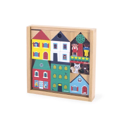 Set cubes en bois | Ville