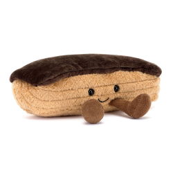 Peluche pâtisserie | Eclair au chocolat