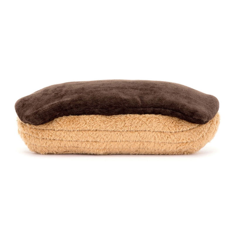 Peluche pâtisserie | Eclair au chocolat