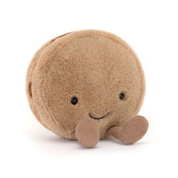 Peluche pâtisserie | Macaron chocolat