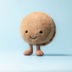 Peluche pâtisserie | Macaron chocolat