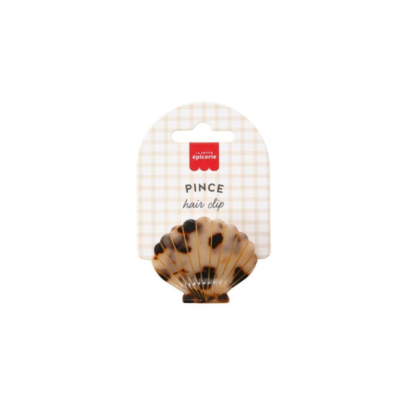 Pince à cheveux coquillage écaille - La petite épicerie