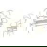 Table, banc et chaises pour souris blanc - Maileg