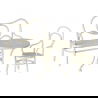 Table, banc et chaises pour souris blanc - Maileg
