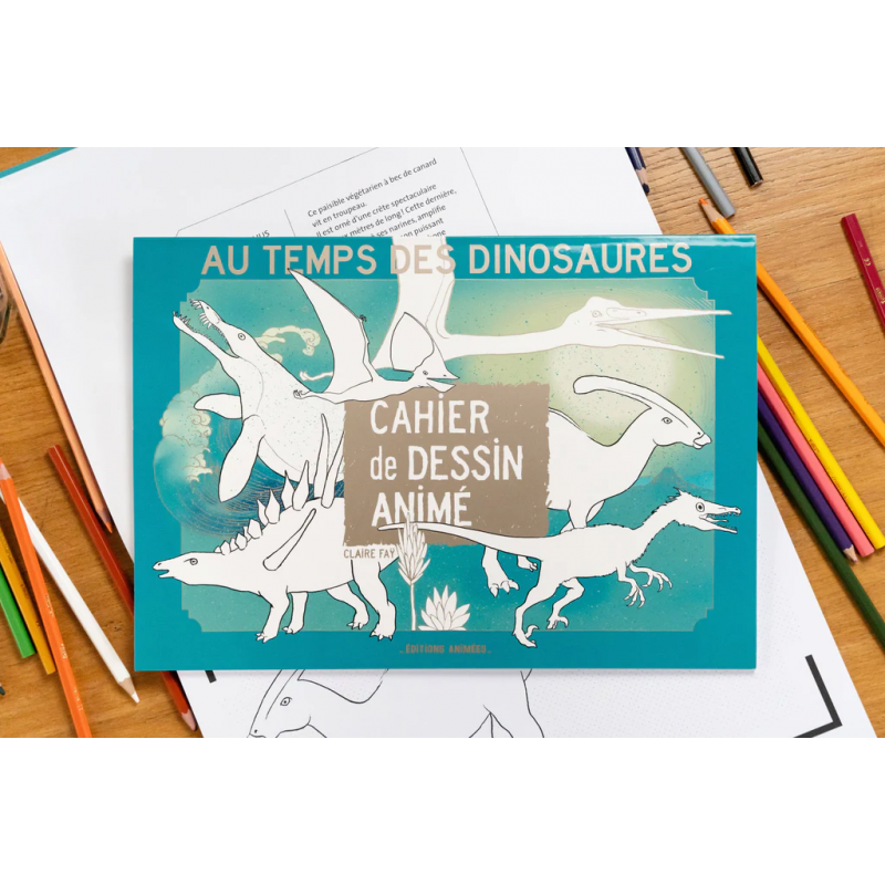 Cahier de dessin animé | Au temps des dinosaures
