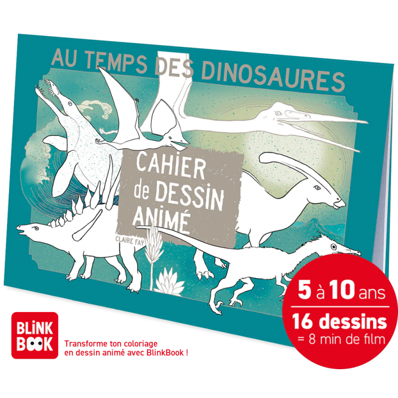 Cahier de dessin animé | Au temps des dinosaures