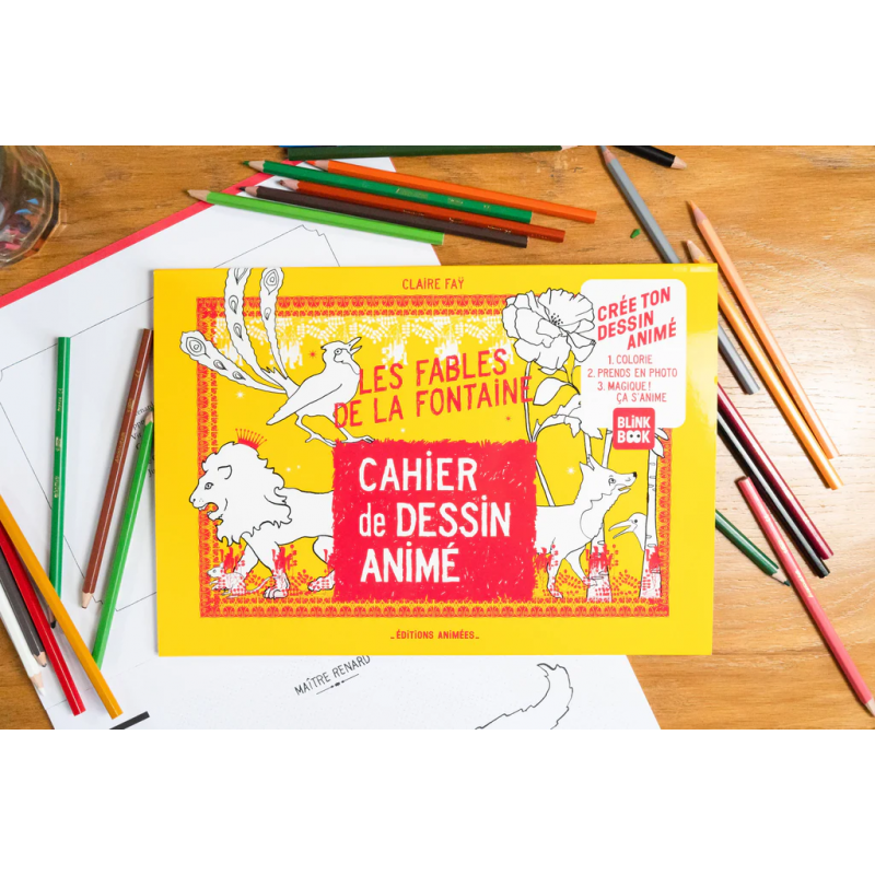Cahier de dessin animé | Les fables De La Fontaine