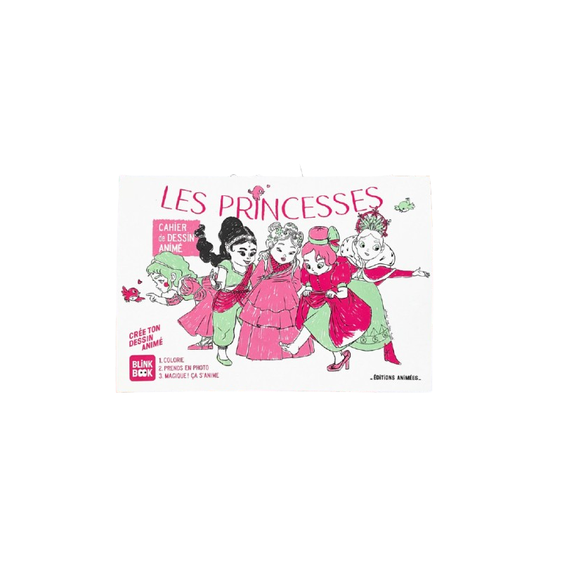 Cahier de dessin animé | Les princesses - Editions Animées
