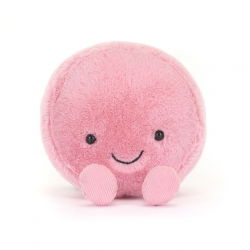 Peluche pâtisserie | Macaron framboise
