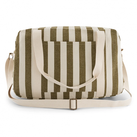 Sac Raphael | Rayures olive/greige - Rose in April