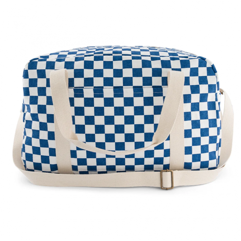 Sac Raphael | Damier navy - Rose in April