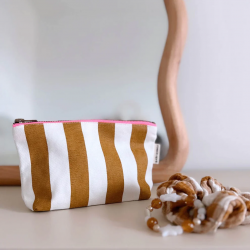 Pochette sofia | Rayures Caramel