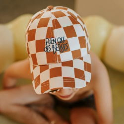 Casquette enfant | Damier caramel