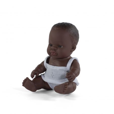 Mini poupée Africaine fille - Miniland Mini poupée Africaine fille - Miniland