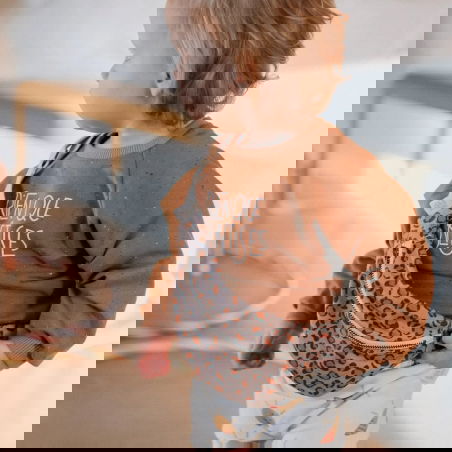 Sac banane enfant | Graou violet - Rien que des bêtises