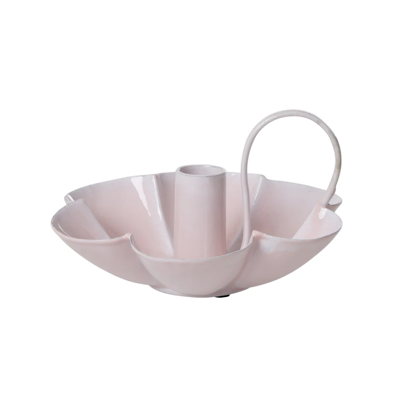 Bougeoir fleur | Rose clair - Rice
