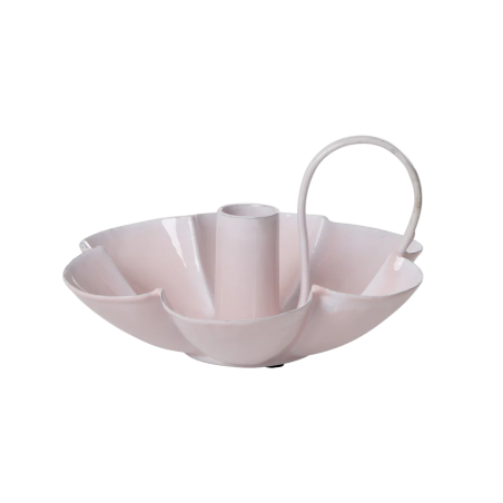 Bougeoir fleur | Rose clair - Rice