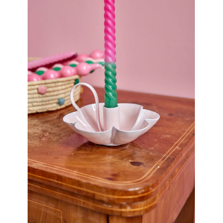 Bougeoir fleur | Rose clair - Rice