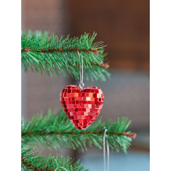 Mini coeur disco | Rouge