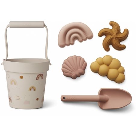 Set de plage en silicone Arc en ciel Set de plage en silicone Arc en ciel