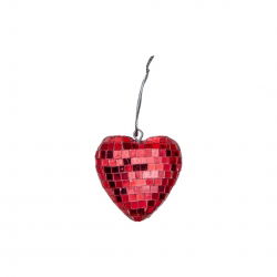 Mini coeur disco | Rouge