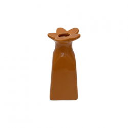 Vase soliflor fleur| Orange
