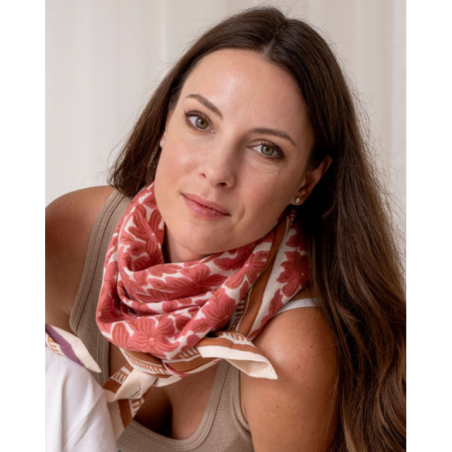 Foulard Grand format | Manoa Rosa - Bindi Atelier