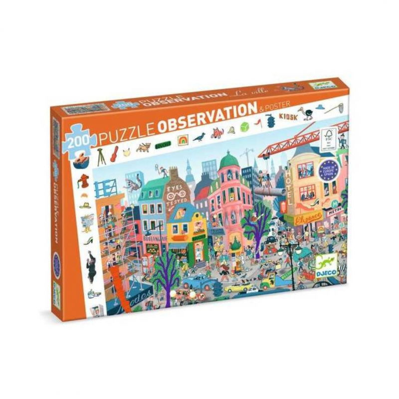 Puzzle d'observation la ville - 200 pièces