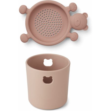 Ensemble de plage seau et tamis Rose Ensemble de plage seau et tamis Rose