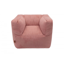Fauteuil enfant velours | Rose