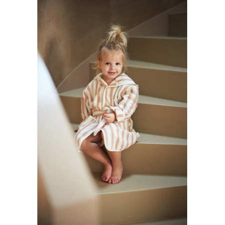 Peignoir 3-4 ans | Stripes roses